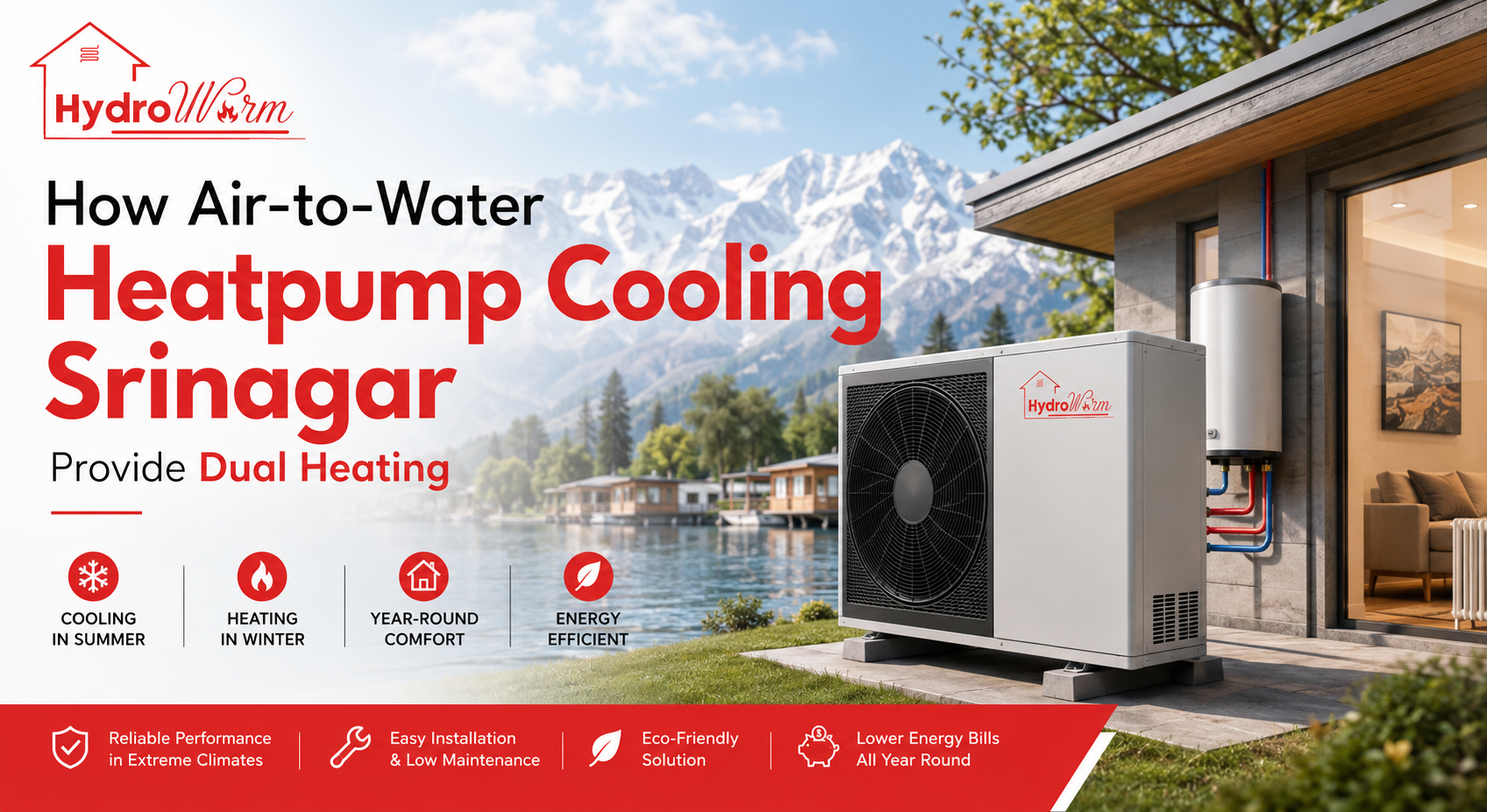 How Air-to-Water Heatpump Cooling Srinagar Provide Dual Heating